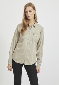VILA VIBISTA SU-NOOS - Blusa com botões - simply taupe