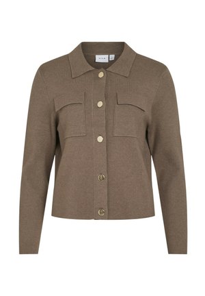 VILA CASSIE - Summer jacket - dark natural melange