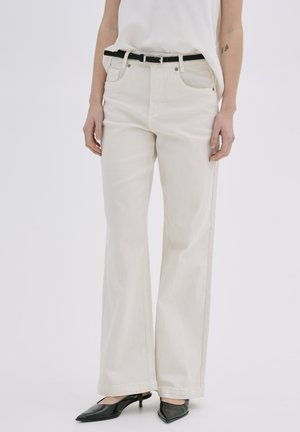 LOUISMW WIDE Y - Flared Jeans - champagne