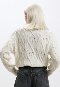 Calliope CON LAVORAZIONE A ROMBI - Maglione - bianco