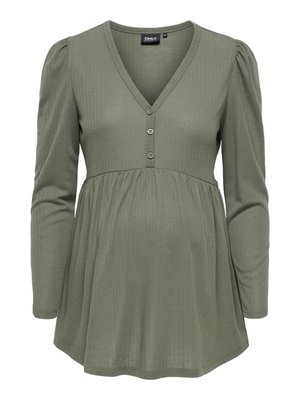 ONLY MATERNITY OLMCAMONI - Pikkade varrukatega topp - agave green