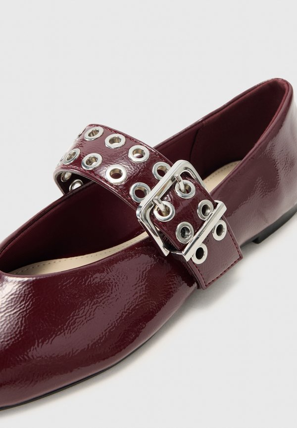 EYELETS - Ballet pumps - burgundy3