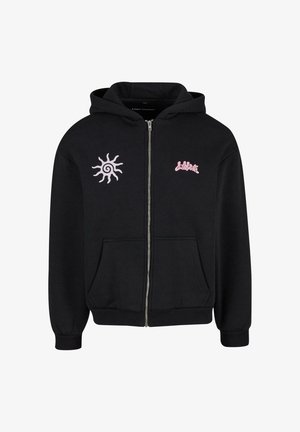 Lost Youth WITH LOVE - Užtrauktuku užsegamas treningas - black