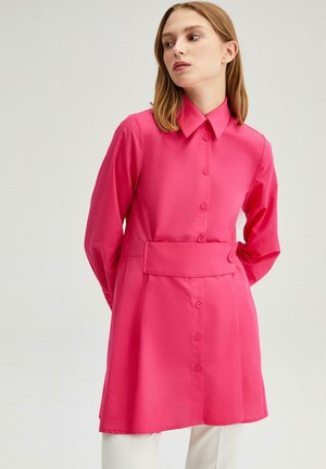 BELTED - Button-down blouse - fuchsia