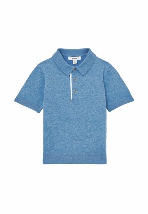 Reiss REISS FINCH CONTRAST PLACKET POLO SHIRT WITH COTTON - Polokošeľa - blue