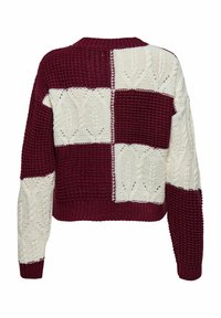 JDY JDYJUSTY L/S MIX STRUC NOOS - Vesta - cabernet
