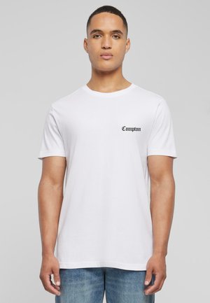 COMPTON - T-shirt con stampa - white