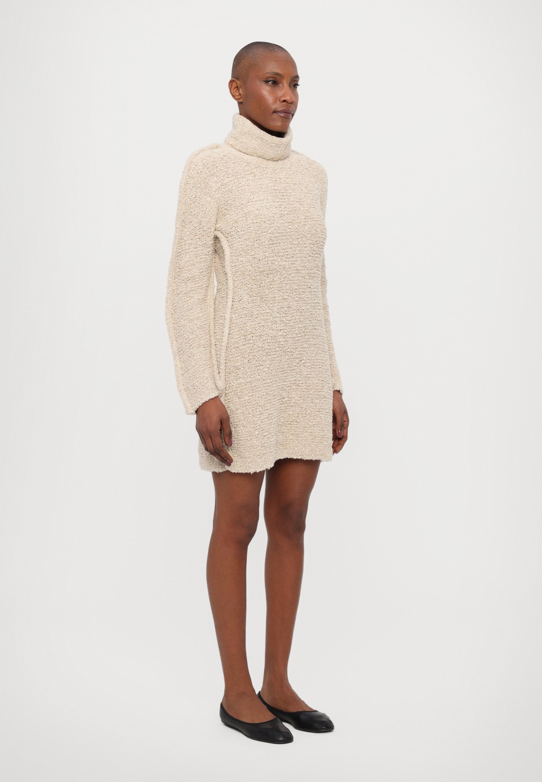 Holzweiler ECHO KNIT DRESS - Jumper dress - ecru mix/off-white