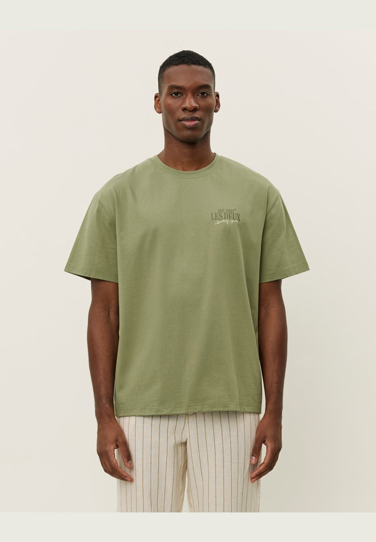 IHCAMINO - Basic T-shirt - cloud dancer w multi