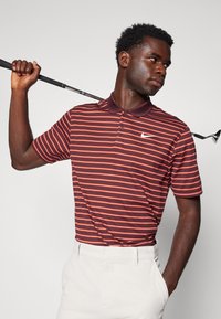 Nike Golf DRI-FIT VICTORY - Polo - burgundy crush/dragon red/white