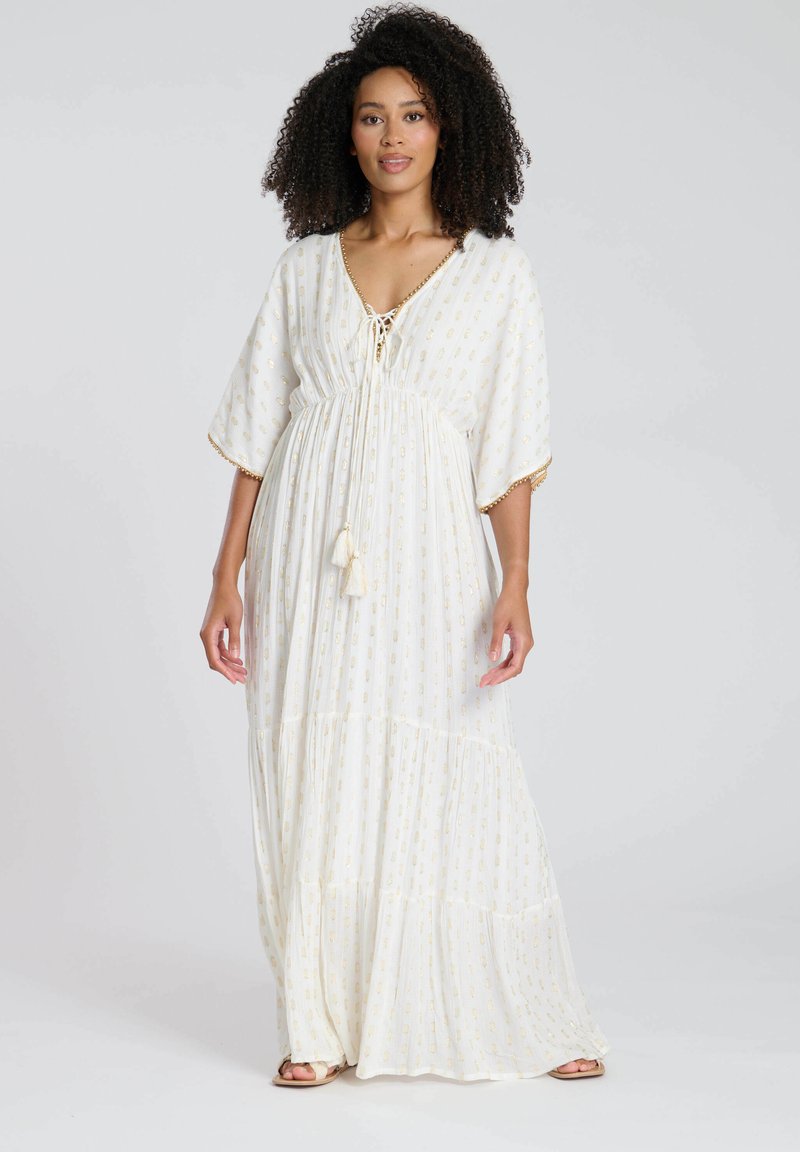 South Beach TIERED SPOT TIERED - Maxi dress - cream
