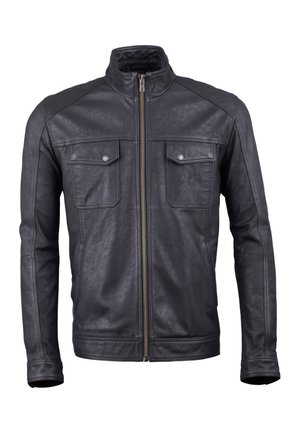 WARWICK - Leather jacket - black