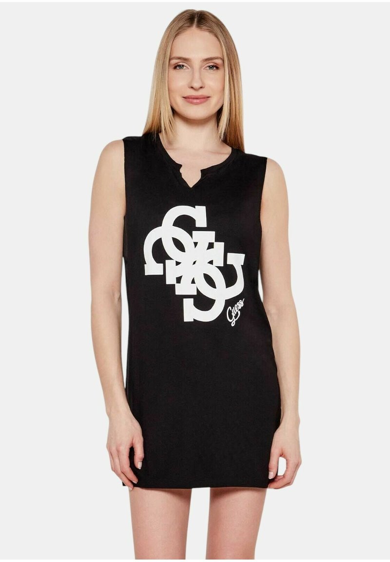 Guess Vestito di maglina - black