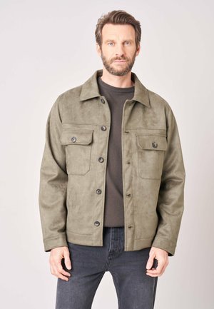 DEELUXE, DEELUXE ORIGINAL JACKE CRYSTIAN - Imitatieleren jas - dunkles khaki