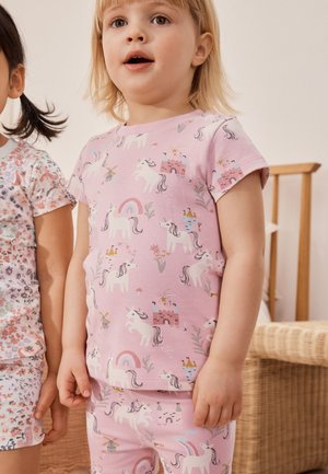 Next, REGULAR FIT - 3 PACK - Nachtwäsche Set - pink cream unicorn