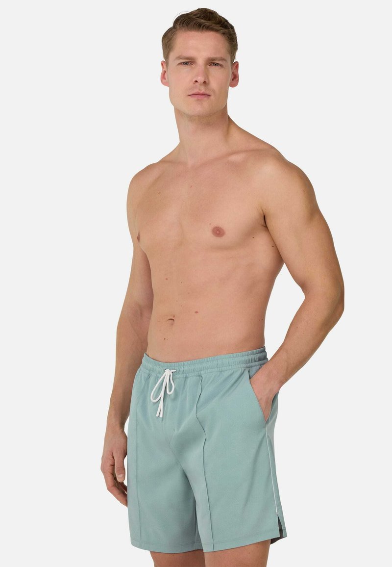 Boggi Milano PRINTED TECHNICAL  - Plavecké šortky - light green