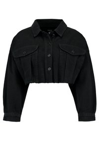 Missguided Petite Jeansjacka - black