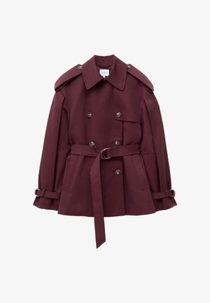 & OTHER STORIES, & OTHER STORIES SHORT TRENCH COAT - Veste mi-saison - burgundy