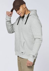 Chiemsee KAPUZEN MIT -LOGO - Sweatjacke - neutral gray melange