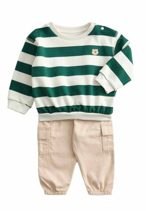 STRIPE SET - Sweatshirt - green mix
