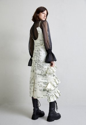 MIKAGE SHIN FRILL LAYERED CAMI DRESS 2-IN-1 - Robe de soirée - ivory