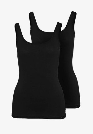 DAMEN TANK TOP 2ER PACK - Aluspaita - black