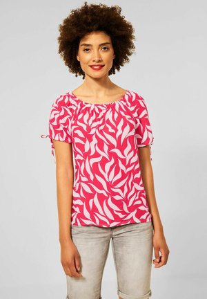 MIT PRINT - Blouse - rot
