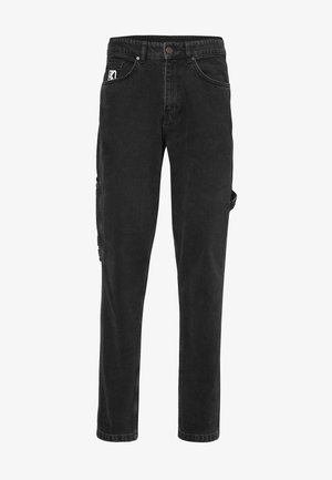 Karl Kani RETRO TAPERED WORKWEAR - Široke kavbojke - vintage black