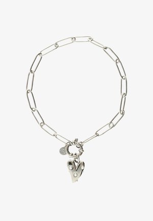 My Jewellery WITH LARGE HEART AND PEARLS - Pulsera - silver colored