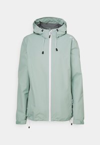 WOMAN JACKET FIX HOOD - Hardshell jacket - jade