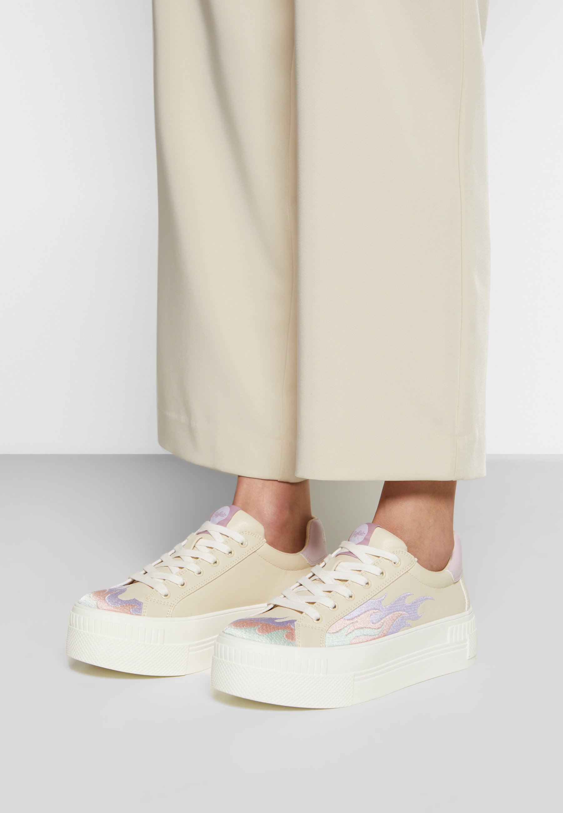 colourful platform trainers