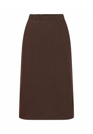 VILA, PENCIL SKIRT VIVERA MIDI - Jupe trapèze - coffee bean