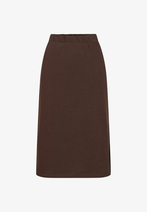 VILA, PENCIL SKIRT VIVERA MIDI - Jupe crayon - coffee bean
