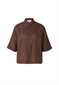 s.Oliver Button-down blouse - mokka