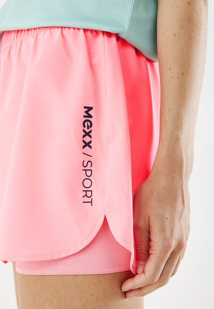 Damen Kleider | Mexx 2-in-1 Shorts neon pink/pink - PL39784 Damen Kleider | Mexx 2-in-1 Shorts neon pink/pink - PL39784