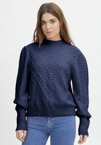 PULZ - PZAMY - Strickpullover - twilight blue Thumbnail-Bild 1