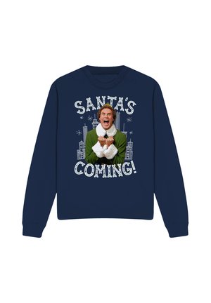 Cotton Soul, ELFSANTAS CHEER - Sweatshirt - dark blue