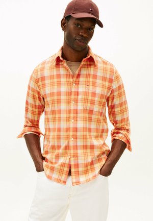 REGULAR FIT CHECK TWILL - Chemise - brilliant orange   check
