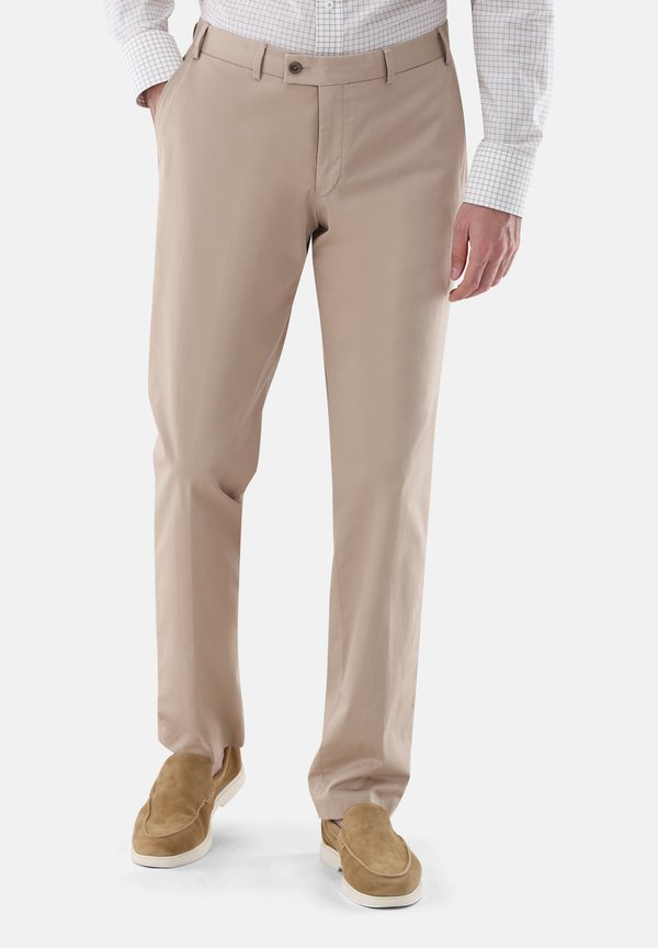 Stoffhose - mottled beige