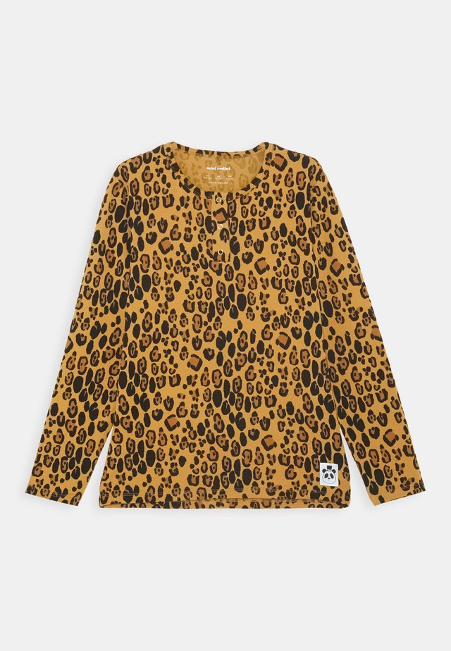 BASIC LEOPARD GRANDPA UNISEX - Pitkähihainen paita - beige