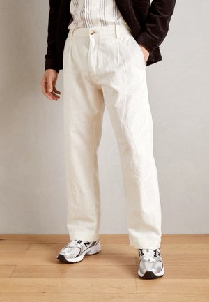 STRAIGHT PLEAT - Housut - off white