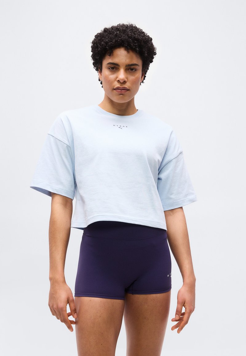 PUMA X HYROX CROPPED - Triko s potiskem - lucite