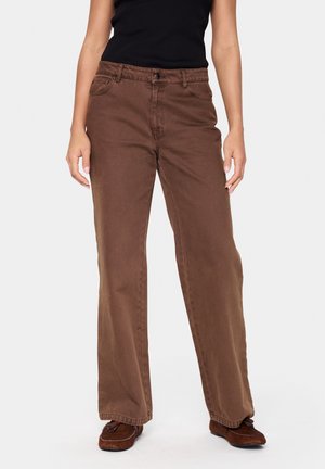 Flared jeans - chocolate brown