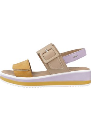 Sandali con zeppa - multicolore