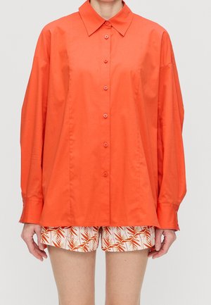 Button-down blouse - orange