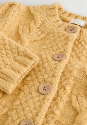 Next REGULAR FIT - CHUNKY BOBBLE - Strickjacke - ochre yellow