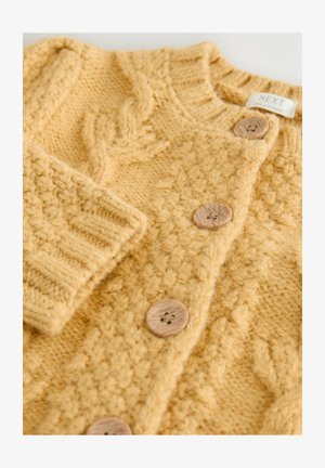 Next REGULAR FIT - CHUNKY BOBBLE - Chaqueta de punto - ochre yellow