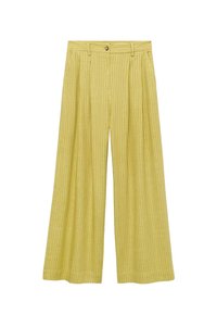 STRIPED  - Pantalones - yellow