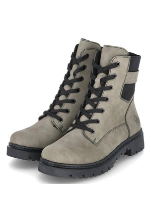 Rieker Botines con cordones - khaki