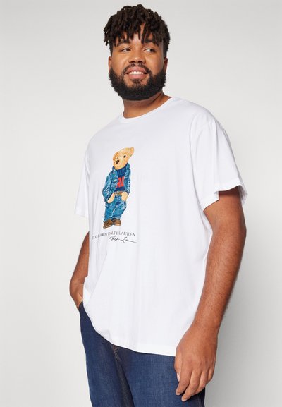 Polo Ralph Lauren Big & Tall POLO BEAR JERSEY T-SHIRT - Potiskana majica - white
